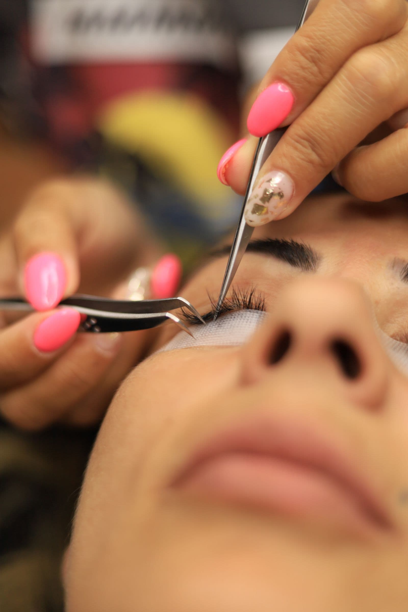 Lash extension procedure.